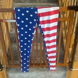 Tipsy Elves American Flag 4th of July Leggings